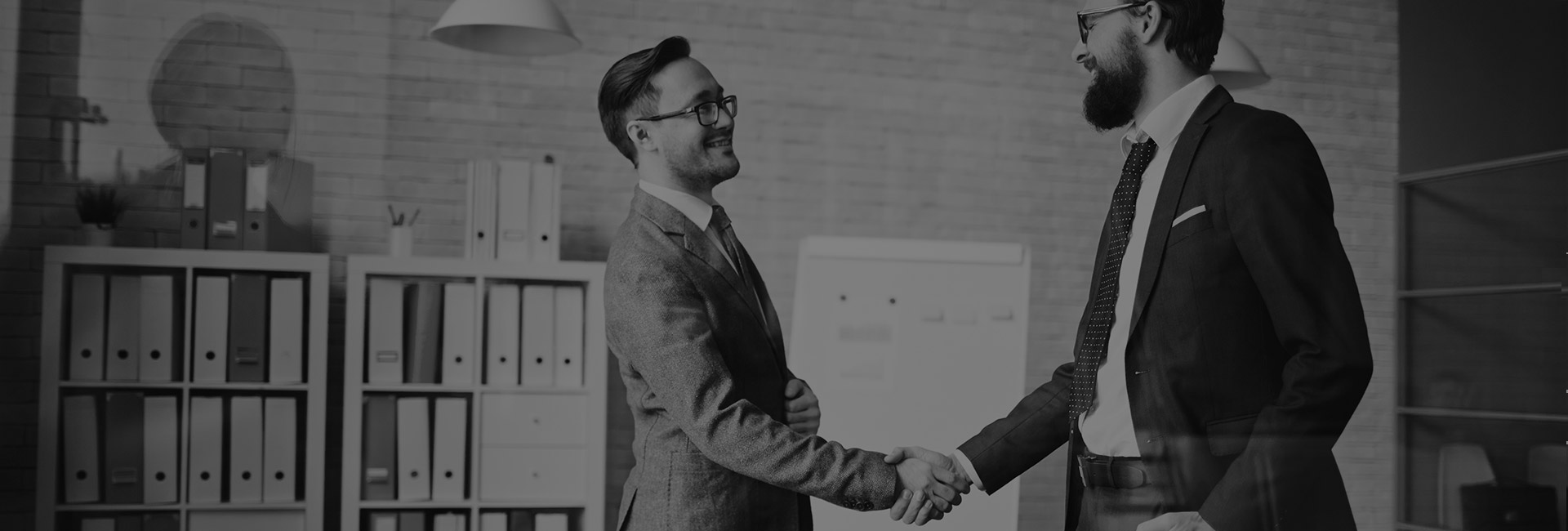 expert and client handshake